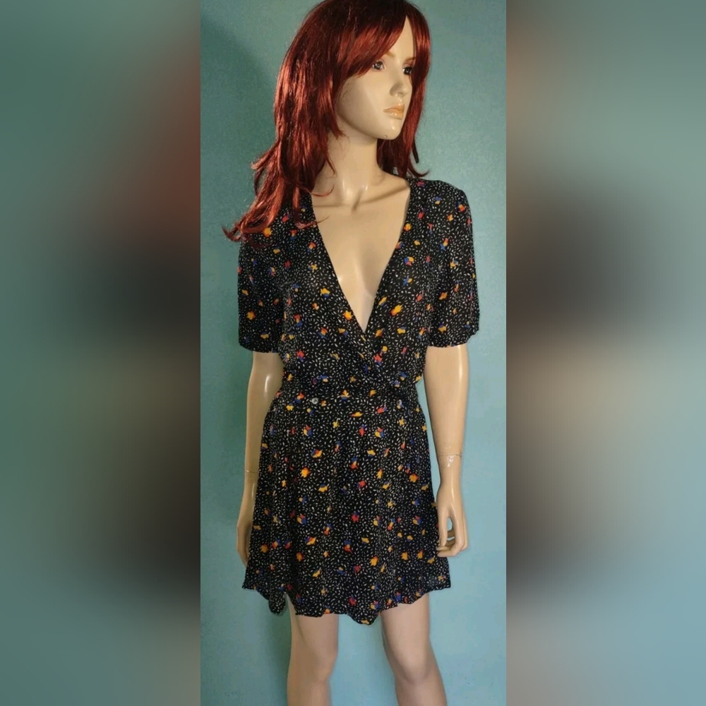 Faithfull The Brand NWT Luna Dress Odessa Print Sz XS Wrap Dress